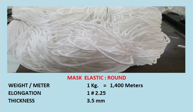 ELASTIC FOR 3 LAYER MASK