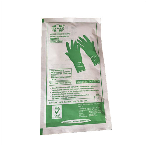 White Sterile Latex Gloves