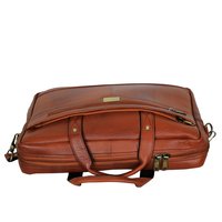 MYBAE Brown leather Laptop Bag