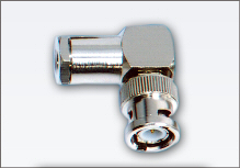 BNC Male Right Angle Clamp Connector