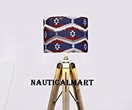 Wood Vintage Modern Movie Style Floor Desk Lamp, Corner Lamp Stand By Nauticalmart