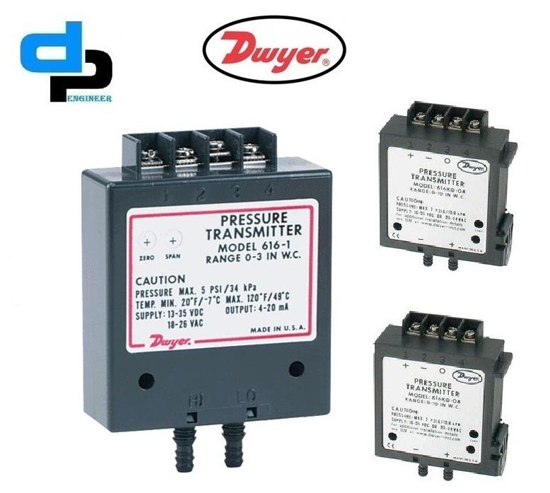 Dwyer 616KD-A-03-V Differential Pressure Transmitter (616KD-A-03-V)