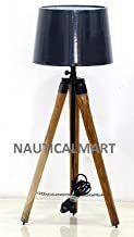 Wood Designer'S Natural Wooden Tripod Lamp Stand For Living Room, Hotel, Restorant, Bedroom, Coner Lamp