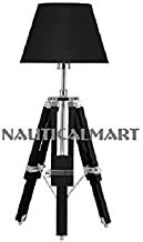Chrome& Black Nauticalmart Marine Designer Royal Tripod Table Lamp