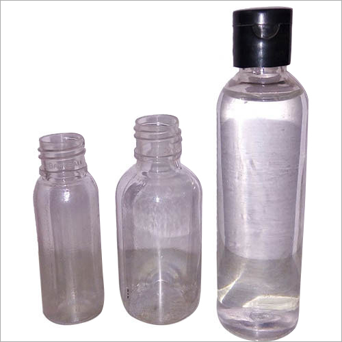 Plastic Sanitizer Bottle - Plastic, Custom Size, Transparent | Flip Top Cap for Easy Access, Sturdy Non-Slip Base for Stability