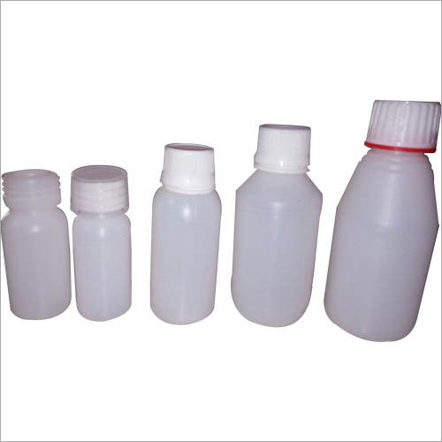 Pharmaceutical HDPE Bottle - Plastic Material, Size as Per Requirement, White Color | Ideal for Chemical and Pharmaceutical Industries