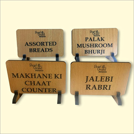 Wooden Name Tag