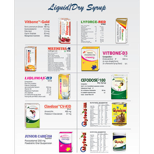 Liquid & Dry Syrup