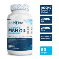Omega 3 Fish Oil Softgels - 1000mg Epa & Dha Blend | Promote Heart, Brain, And Eye Health, Strengthen Bones, 18-month Shelf Life, Store Cool & Dry