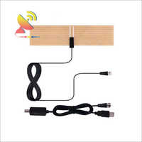 Compact Hdtv Digital Indoor Tv Antenna - Plastic, 12x3x1 Inches, 10ft Cable | Vhf/uhf, 25db Gain, Indoor Use, Easy Installation