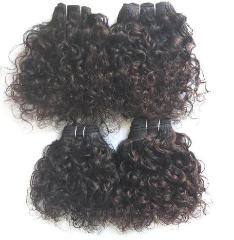Deep Curly Virgin Weft Human Hair Bundles