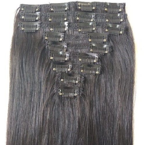 Unprocessed Straight Clip In Hair Extensions