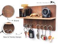 8 hook key holder with shelf