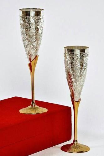 brass wine glass