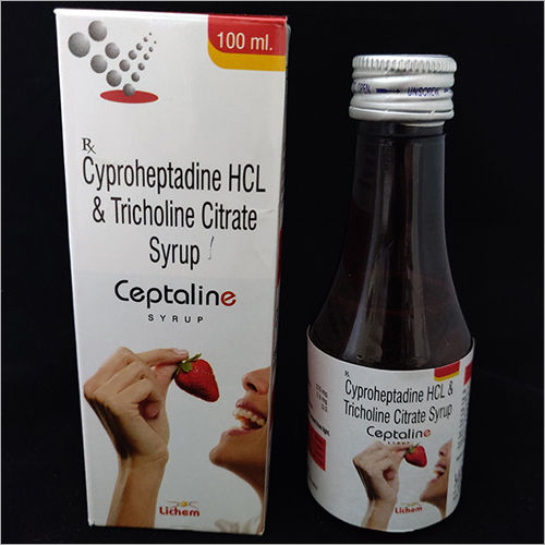 100 ml Cyproheptadine HCL and Tricholine Citrate Syrup