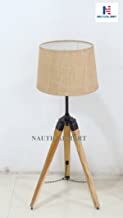 Wood Urban Design Weathered Wooden Tripod Table Lamps