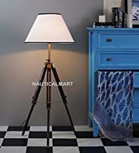 Black Nauticalmart Designer Sheesham Wood Tripod Floor Lamp