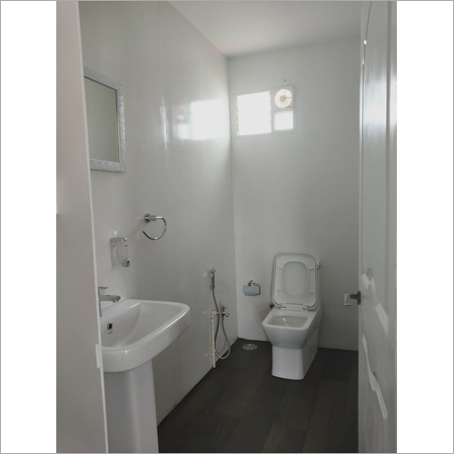White Prefab Party Hall Toilet Cabin