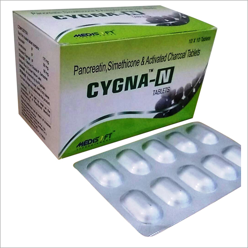 Pancreatin Simethicone and Activated Charcoal Tablets