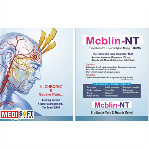 Pregabalin and Nortriptyline Tablets