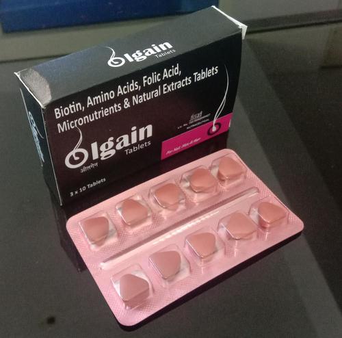 Biotin Amino Acids Folic Acid Micronutrients and Natural Extracts Tablets