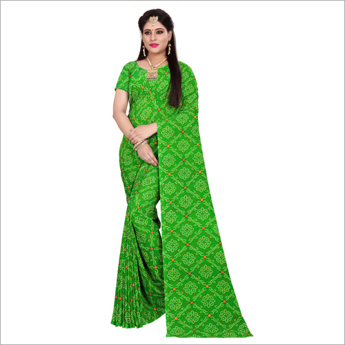 Green Ladies Fancy Saree