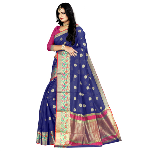 Available In Different Color Ladies Silk Saree