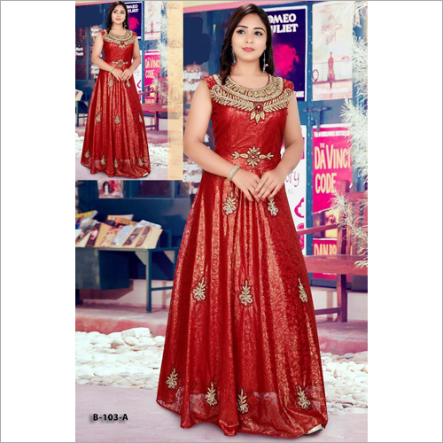 Red Women Western Party Gown at best price in Ahmedabad | ID: 14603460412-pokeht.vn