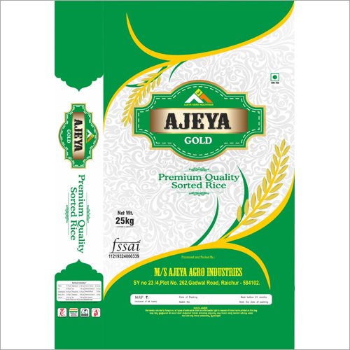 25 kg Premium Quality Sorted Rice - Organic, 99% Purity, 1% Broken | Cultivated from Green Paddy Fields, Dried for Optimal Freshness