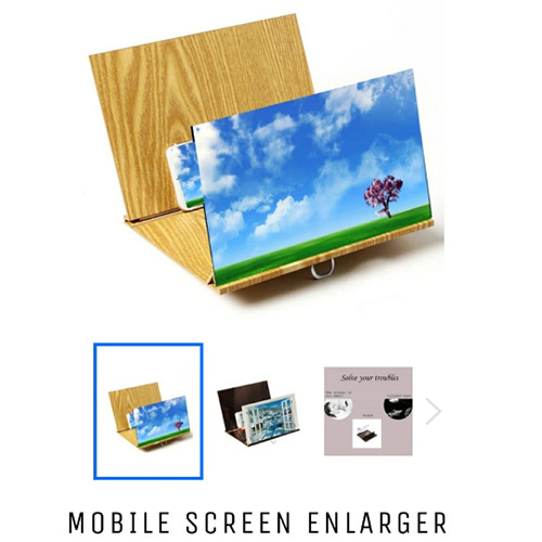 Mobile Screen Enlarger - Plastic Body Multicolor Design | Compatible with All Smartphones