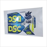 Foil Digital 3D Cricket Bat Sticker