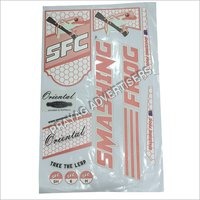 Digital Matt Embossing Cricket Bat Sticker