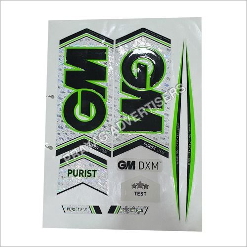 Hot Stamping Foil Transfer Cricket Bat Sticker