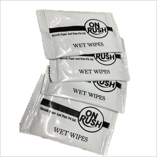 Single Wet Wipe Sachet For Personal