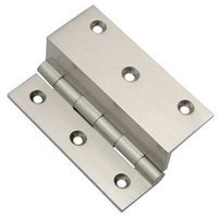 Brass Z Hinges - 3" X 2", Nickel Finish | Durable Design, 0.5 Lbs, 4 Holes