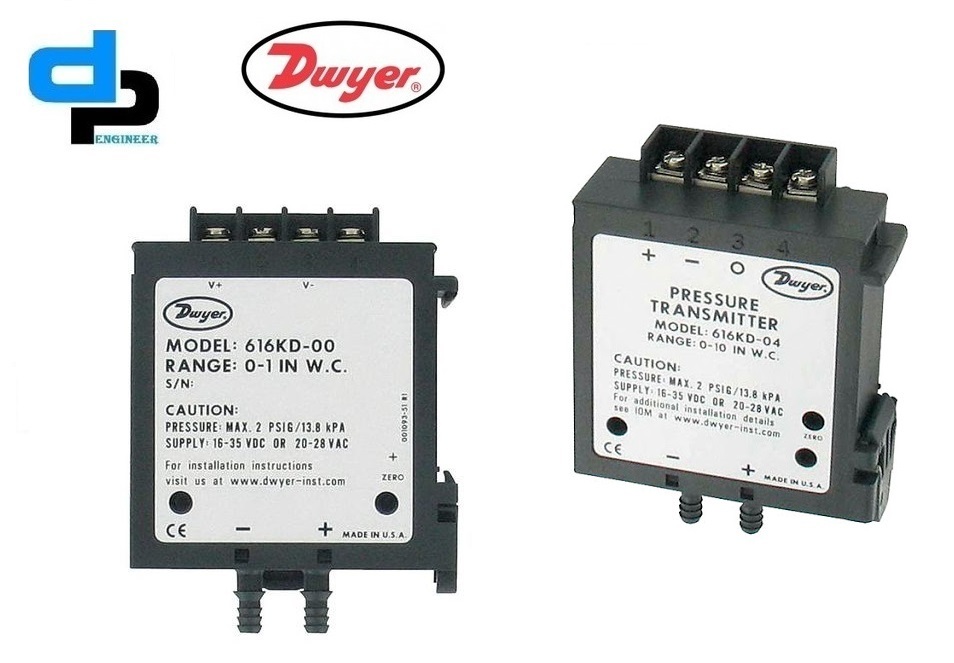 Dwyer 616KD-A-04-V Differential Pressure Transmitter(616KD-04-V)