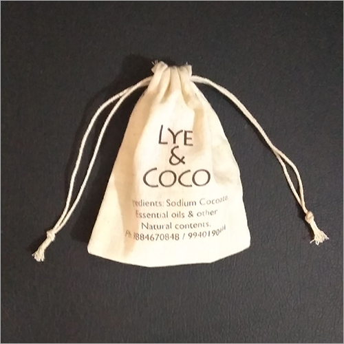 Cotton Potli Bag - Cotton Material, Various Sizes Available, Printed Design | Rope Closer, Ideal for Parties & Return Gifts