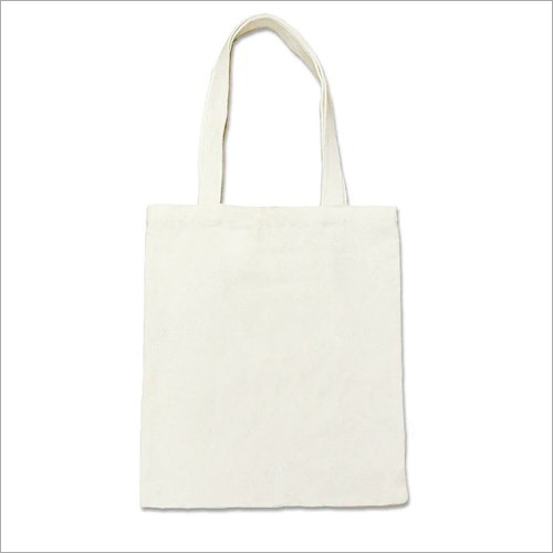 Plain Cotton Bag - Cotton Material, Various Sizes Available, White Color | Tear Resistant, Superior Strength, Comfortable Straps for Easy Carrying