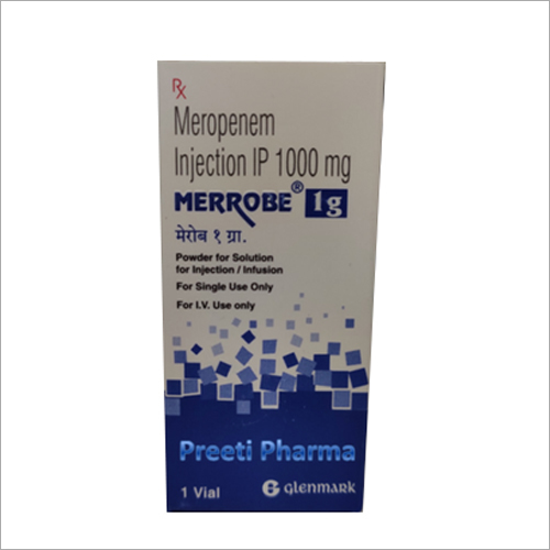 Meropenem Injection IP - 1000 mg , Effective Against Bacterial Infections, Suitable for Adults and Children