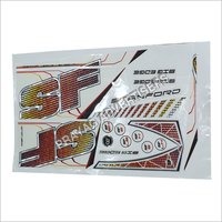 Spot UV Cricket Bat Sticker