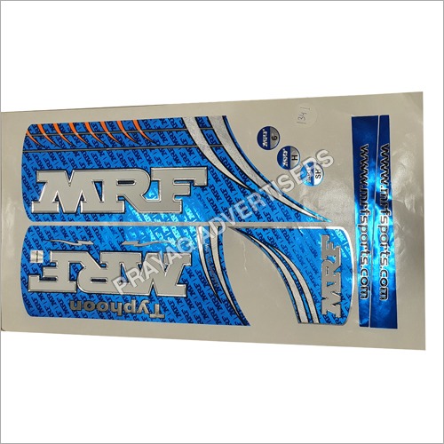 Basic Foil Cricket Bat Sticker