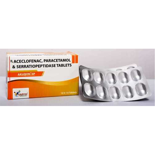Acelofenac Paracetamil and Serratiopeptidase Tablet