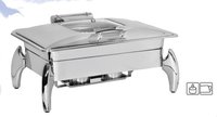 Chafing Dish Hydraulic Rectangle With Glass Lid 9 Ltr. Tiger Stand - Rs. 8845.00++