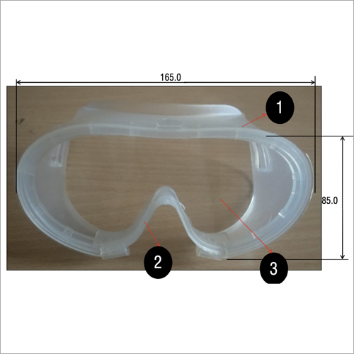 Chemical Splash Goggles - Plastic Material, Transparent Color | Unisex Design for Eye Protection in Medical and Chemical Environments