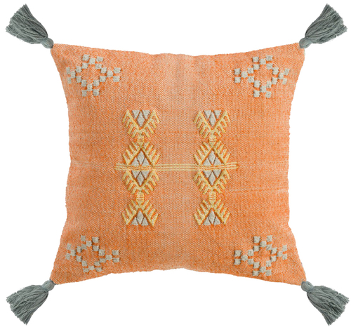 Solid Back Woven Cushion Covers