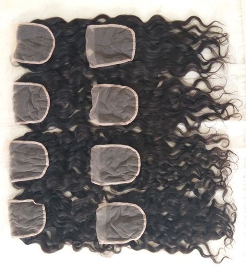Raw Indian Curly Wavy Transparent Closure Best Hair