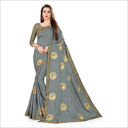 Georgette Tussar Silk Saree