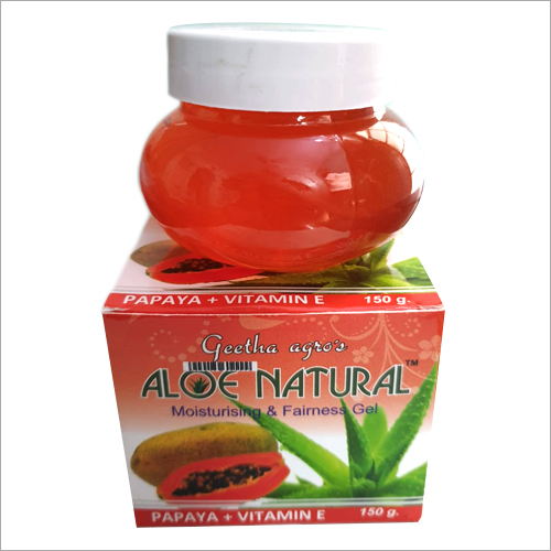 Papaya Vitamine E Aloe Gel - 150gm Herbal Grade | Moisturising, Fairness, Glowing Skin, Fruit Extracts, 2-Year Shelf Life