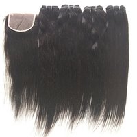 Brazilian Straight Hair Extension DOUBLE MACHINE WEFT