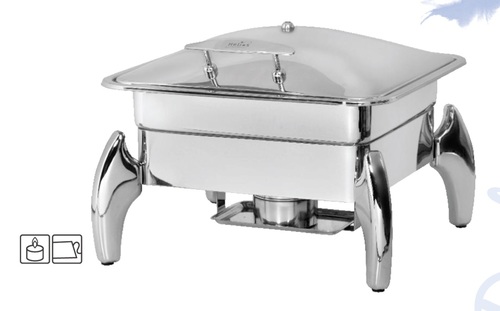 Chafing Dish Square Lift Top 6.5 Ltr. With Tiger Stand
